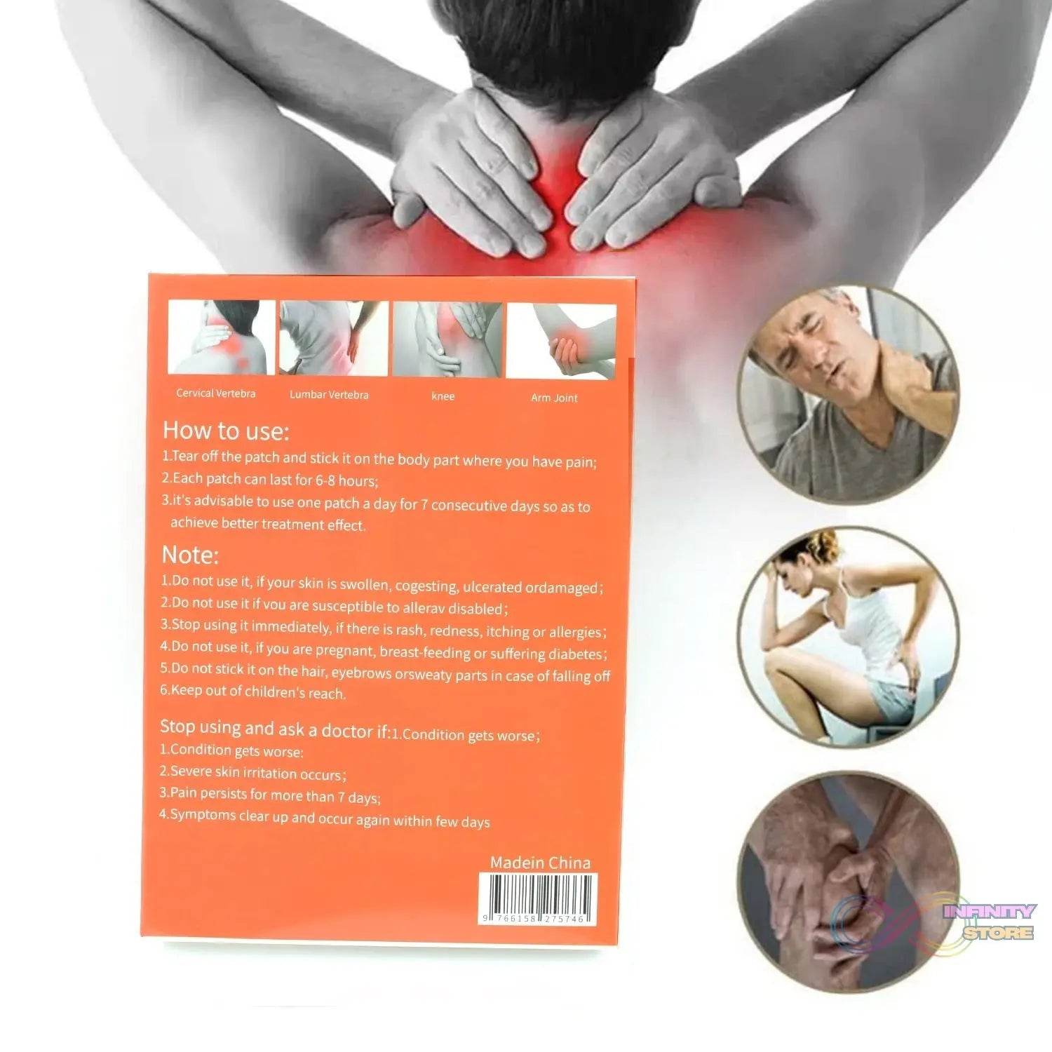Ant Pain Relief Patch - Pack of 8 Patches | Instant Relief from Muscular Pain & Joint Pain| Natural Pain Relief Patches | Powerful Pain Relief, No Side Effects - infinityexculsivestore.com