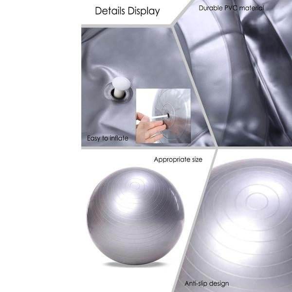 Anti-Burst Gym Ball with Pump (75 cm) - infinityexculsivestore.com