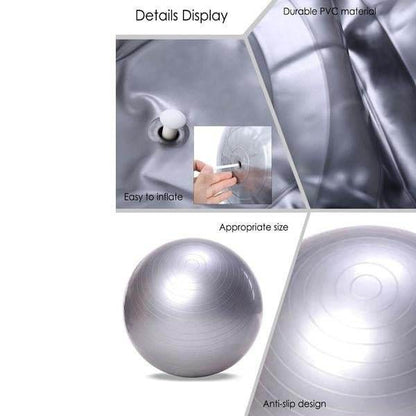 Anti-Burst Gym Ball with Pump (75 cm) - infinityexculsivestore.com