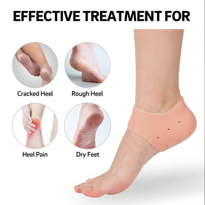 Anti Crack Silicon Gel Heel Moisturizing Socks for Foot Care Men Women (Loose Pack) - infinityexculsivestore.com