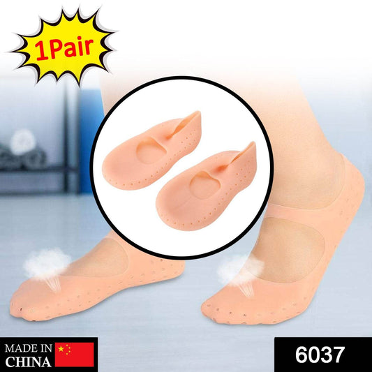 Anti Crack silicone Gel Foot Protector Moisturising Socks - infinityexculsivestore.com