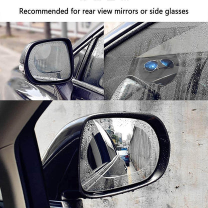 Anti Fog Anti Scratch Interior Rearview Car Mirror Film Waterproof HD Clear Protective Sticker Film for Safe Driving, Car Mirrors, Side Windows - infinityexculsivestore.com