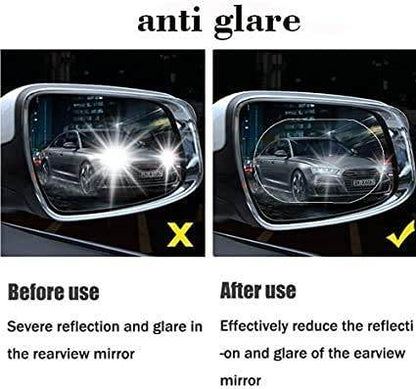 Anti Fog Anti Scratch Interior Rearview Car Mirror Film Waterproof HD Clear Protective Sticker Film for Safe Driving, Car Mirrors, Side Windows - infinityexculsivestore.com