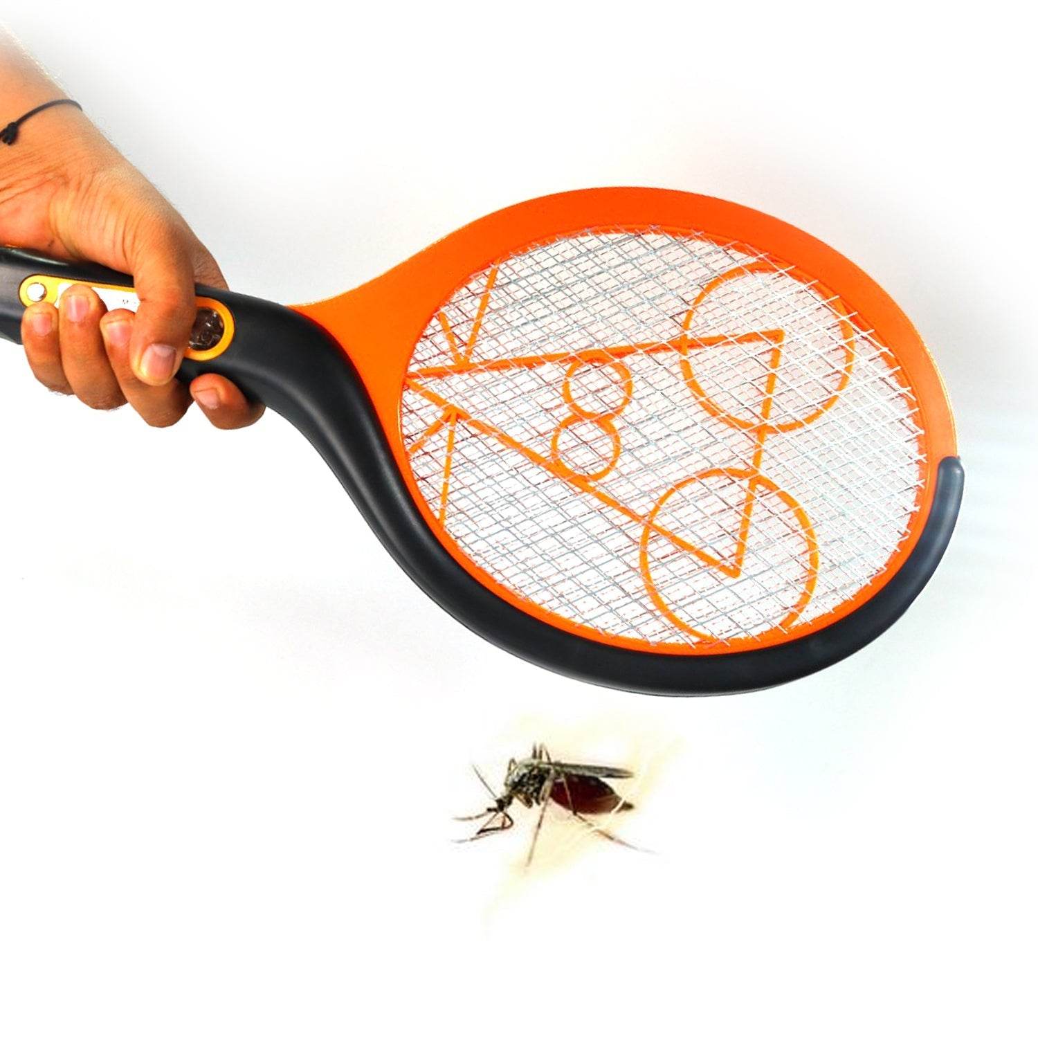 Anti Mosquito Racquet Rechargeable Insect Killer Bat with LED Light - infinityexculsivestore.com