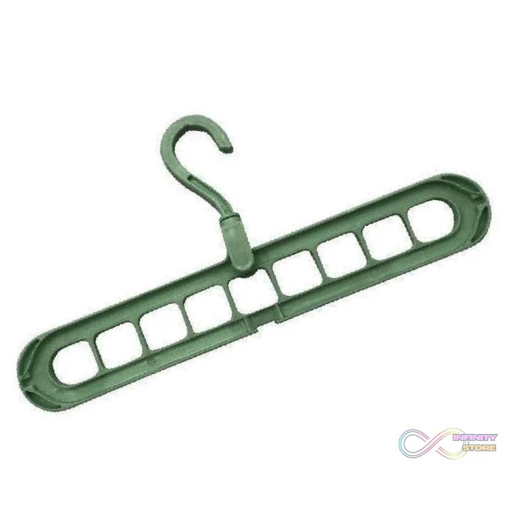 Anti-Skid Plastic 9-Holes Magic Wardrobe Folding Hangers - infinityexculsivestore.com