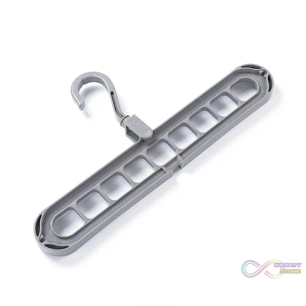 Anti-Skid Plastic 9-Holes Magic Wardrobe Folding Hangers - infinityexculsivestore.com