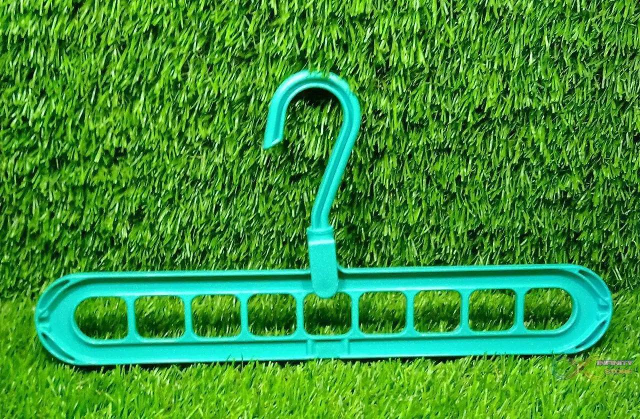 Anti-Skid Plastic 9-Holes Magic Wardrobe Folding Hangers - infinityexculsivestore.com
