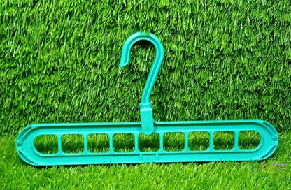 Anti-Skid Plastic 9-Holes Magic Wardrobe Folding Hangers - infinityexculsivestore.com