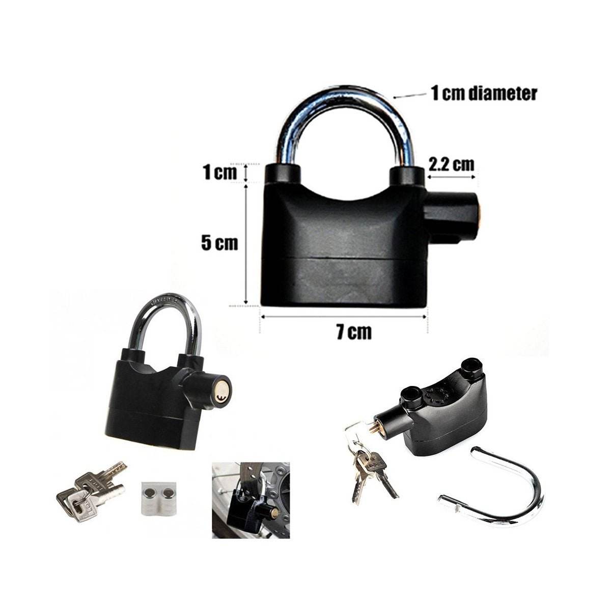 Anti Theft Security Pad Lock with Smart Alarm - infinityexculsivestore.com