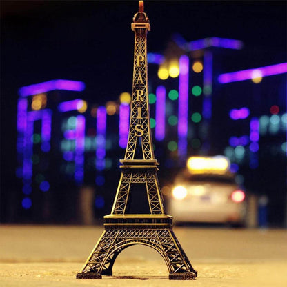 Antique Finish 3D Metal Paris Eiffel Tower Metal Craft Famous Landmark Building Metal Statue, Cabinet, Office, Gifts Decorative Showpiece. - infinityexculsivestore.com
