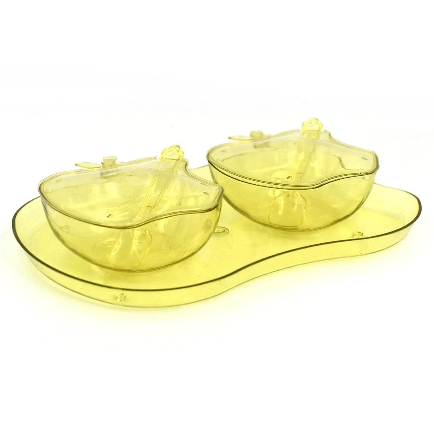 Apple Shape Tray Bowl Used For Serving Snacks And Various Food Stuffs. - infinityexculsivestore.com