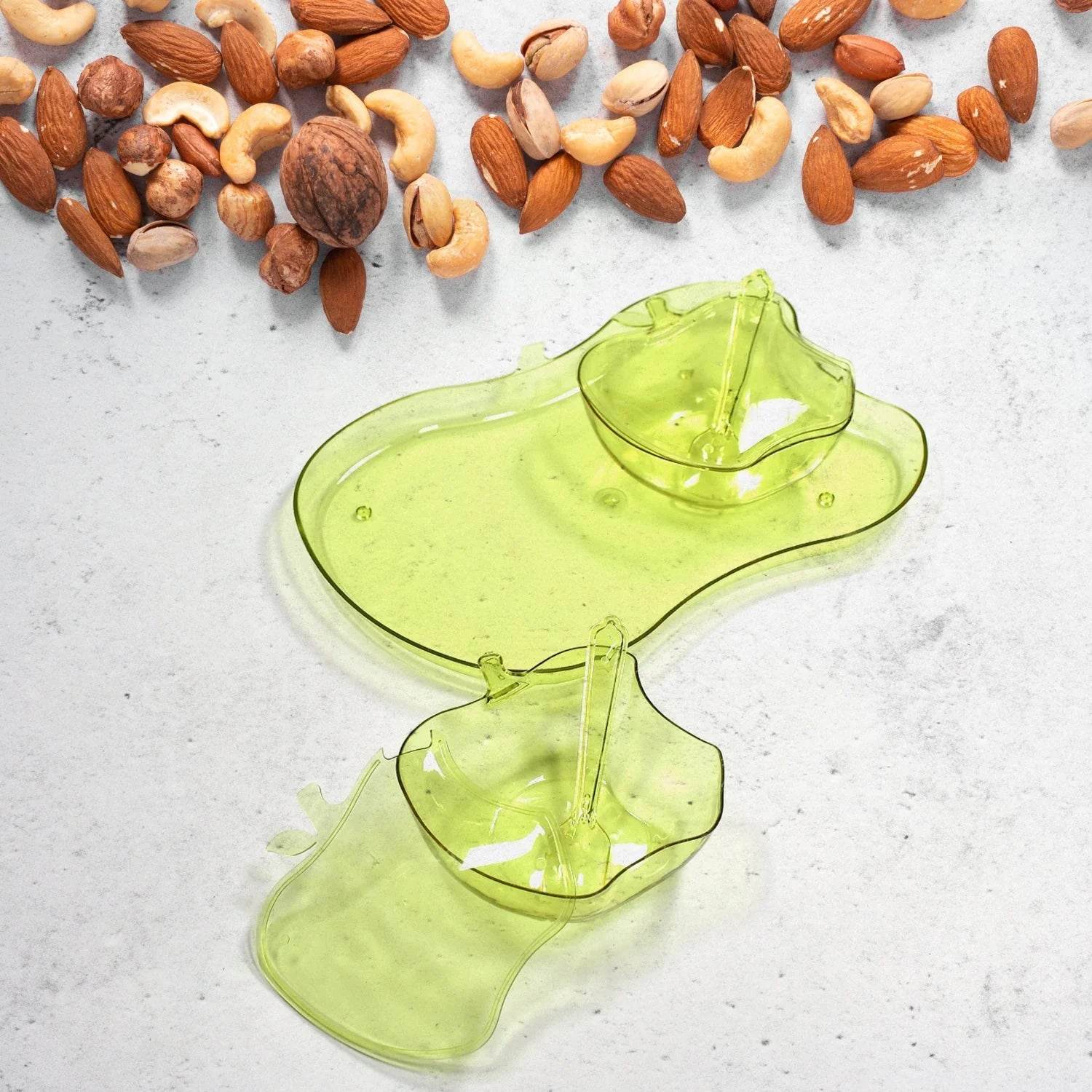Apple Shape Tray Bowl Used For Serving Snacks And Various Food Stuffs. - infinityexculsivestore.com