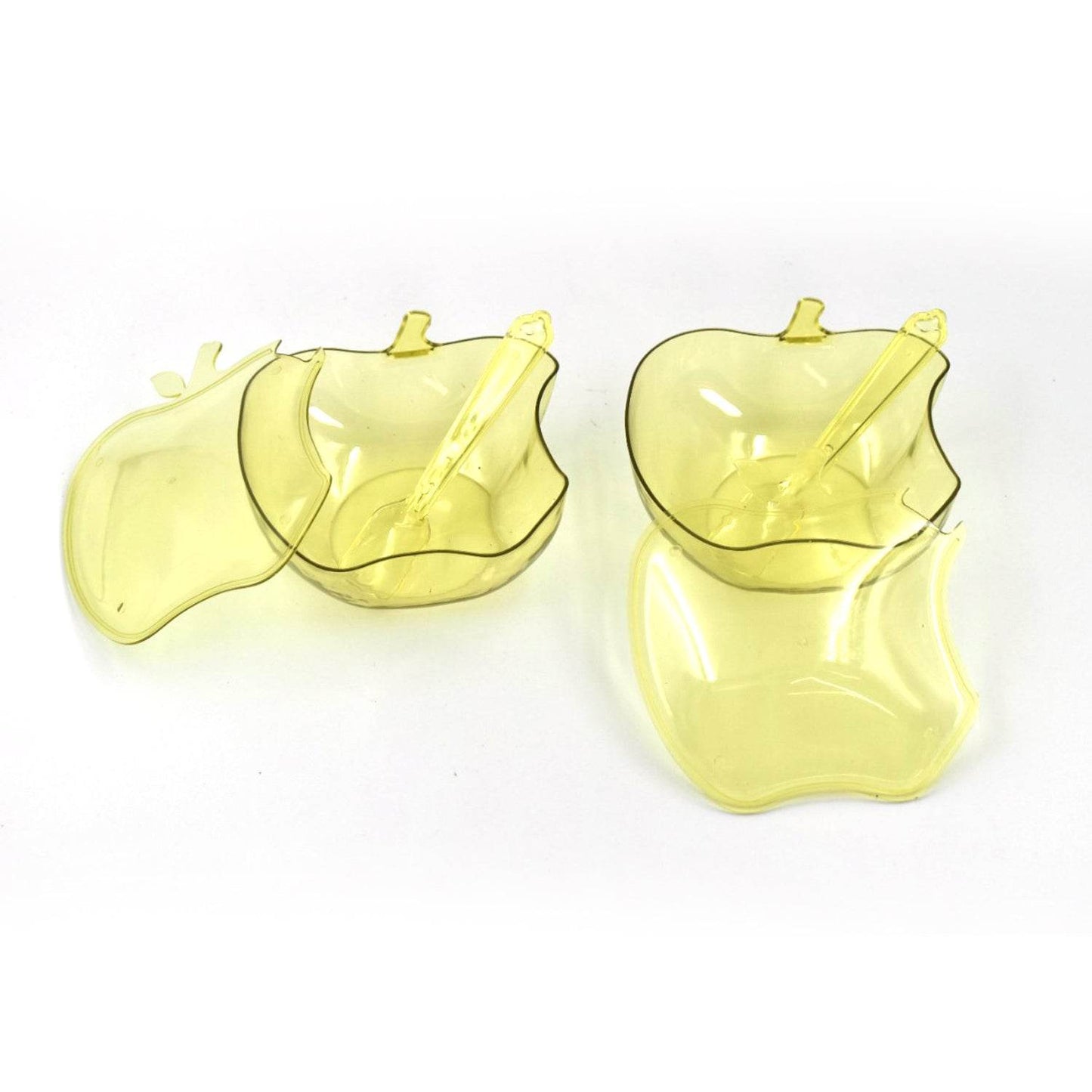 Apple Shape Tray Bowl Used For Serving Snacks And Various Food Stuffs. - infinityexculsivestore.com
