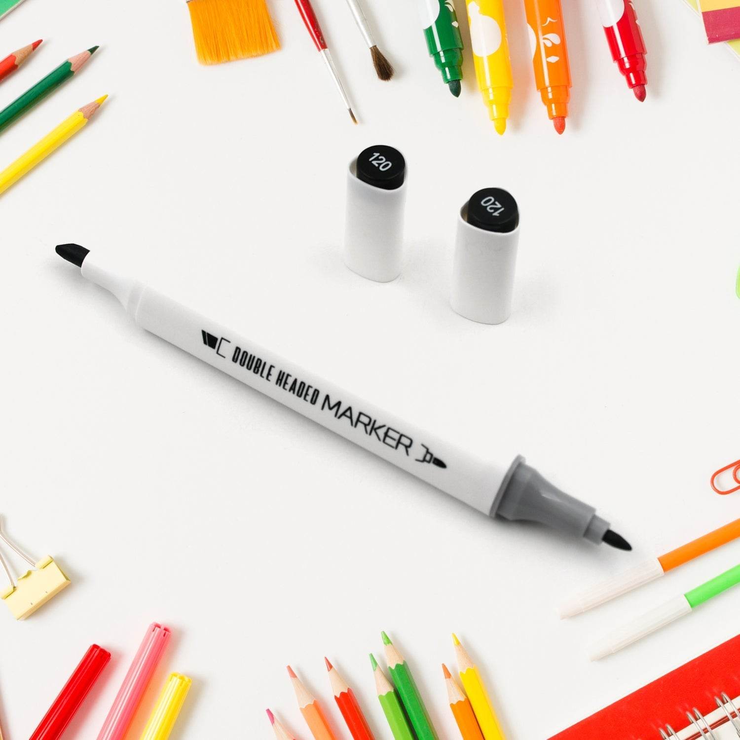 Fancy Art Markers, 24 Colors Double-ended Art Markers Alcohol Based Advanced Art Markers With Plastic Box For Painting, Coloring, Sketching And Drawing For Kids & Adult (1 Set 24 Pc) - infinityexculsivestore.com