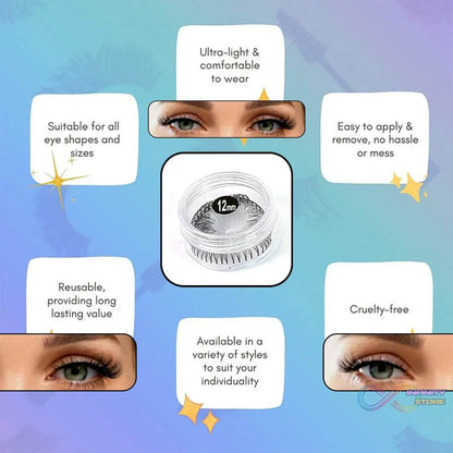 Artificial / Fake Eyelash Extensions Natural & Lightweight (1 Pc / 14 Mm) - infinityexculsivestore.com