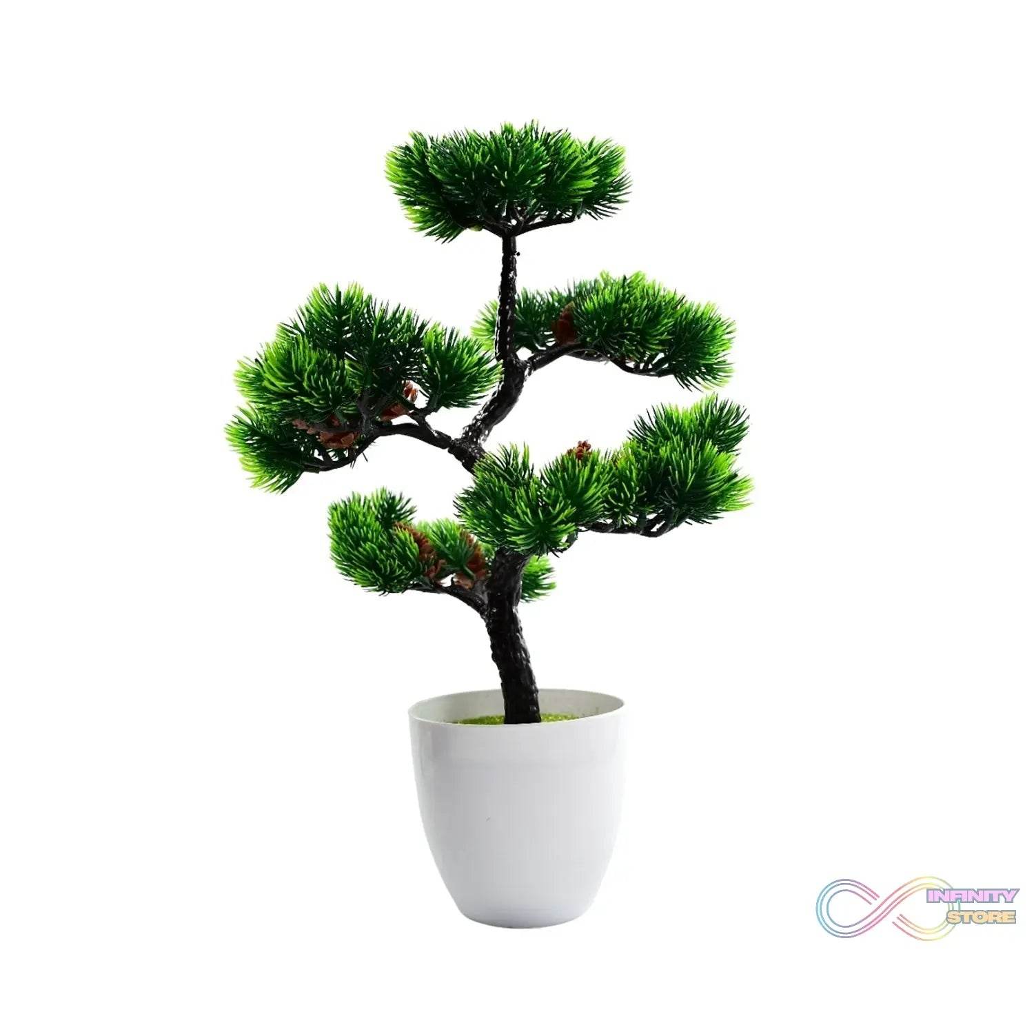 Artificial Potted Plant with Round Pot - infinityexculsivestore.com
