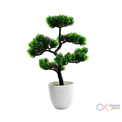 Artificial Potted Plant with Round Pot - infinityexculsivestore.com