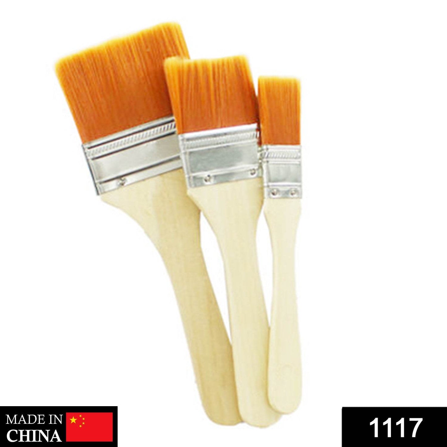 Artistic Flat Painting Brush - Set of 3 - infinityexculsivestore.com