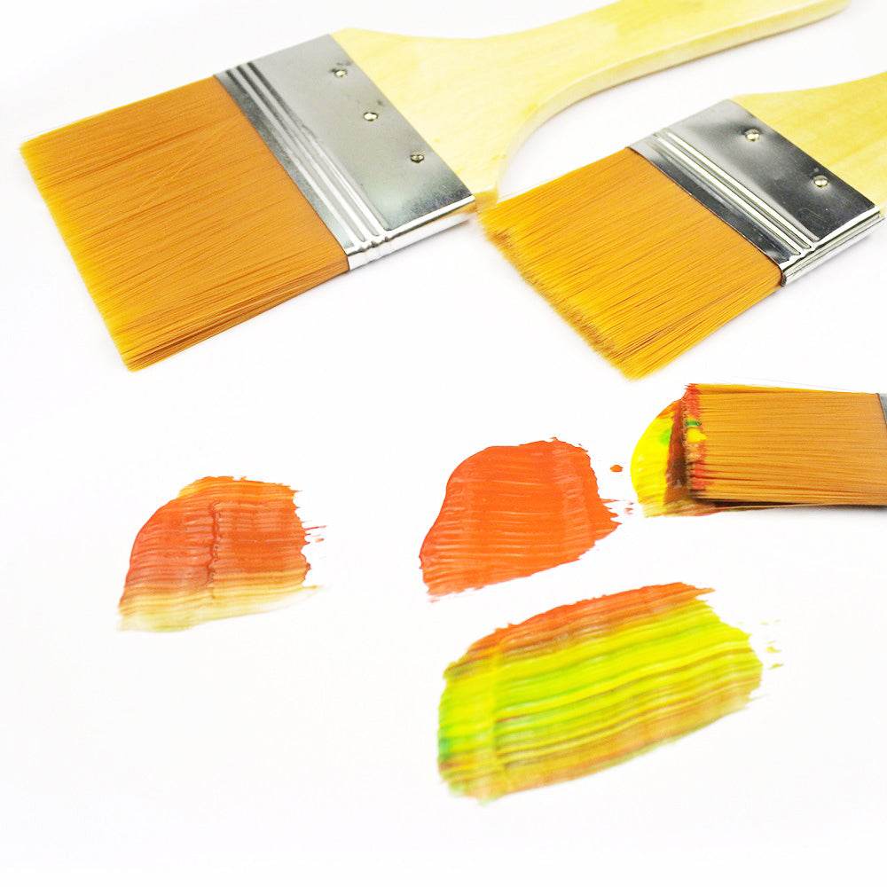 Artistic Flat Painting Brush - Set of 3 - infinityexculsivestore.com
