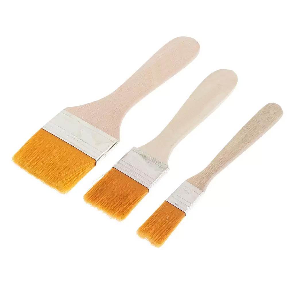 Artistic Flat Painting Brush - Set of 3 - infinityexculsivestore.com