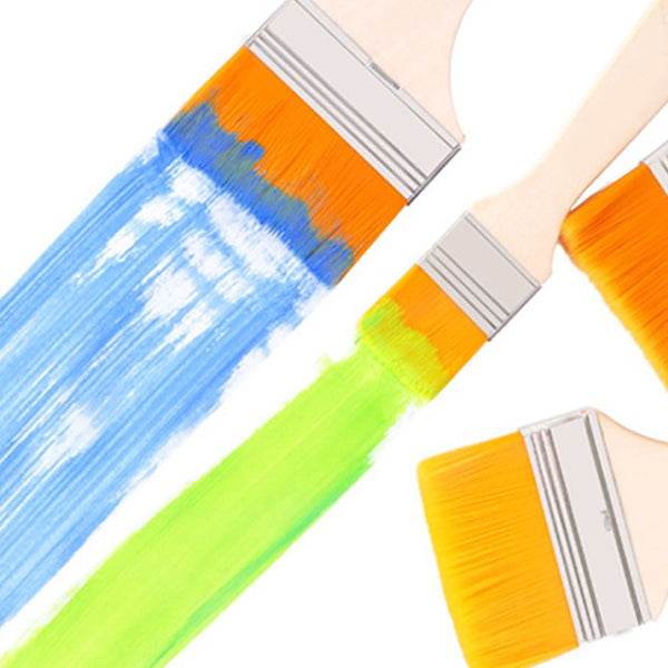 Artistic Flat Painting Brush - Set of 5 - infinityexculsivestore.com