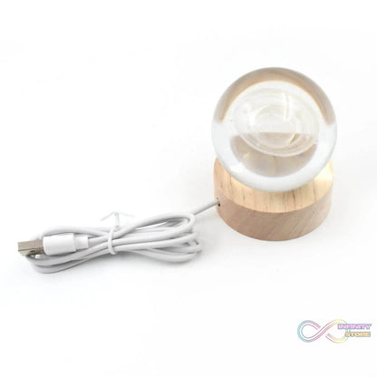 Astronaut 3D Crystal Ball lamps With Wood Base (1 Pc) - infinityexculsivestore.com