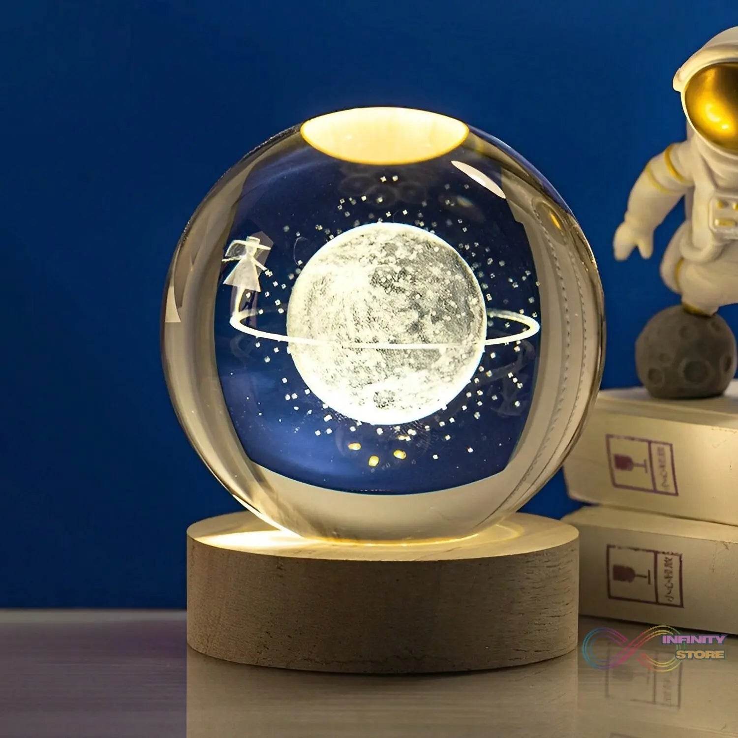 Astronaut Ball Night Light with Resin Base Decorative for Living Room Decor (1 Pc) - infinityexculsivestore.com