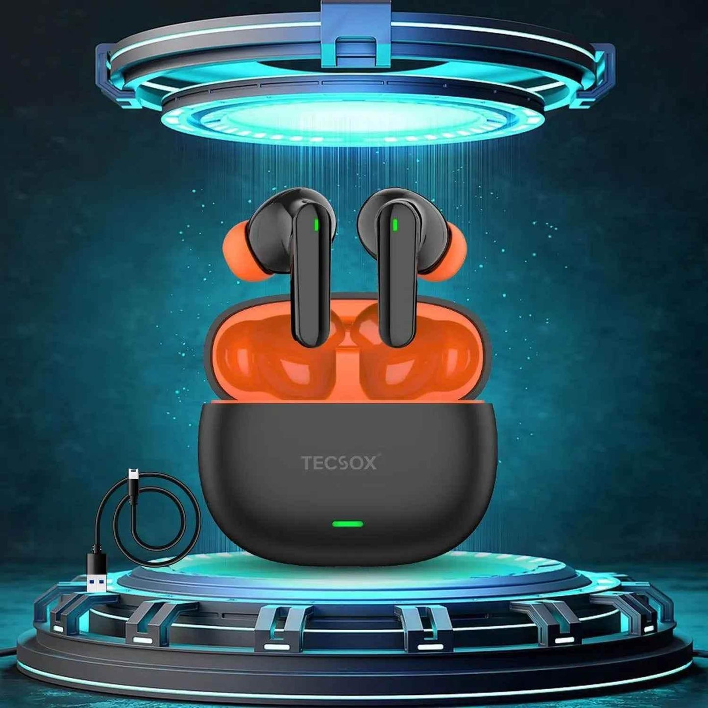 AudioX Bluetooth Earbuds, 40 Hr | Powerful Bass (1 Pc) - infinityexculsivestore.com