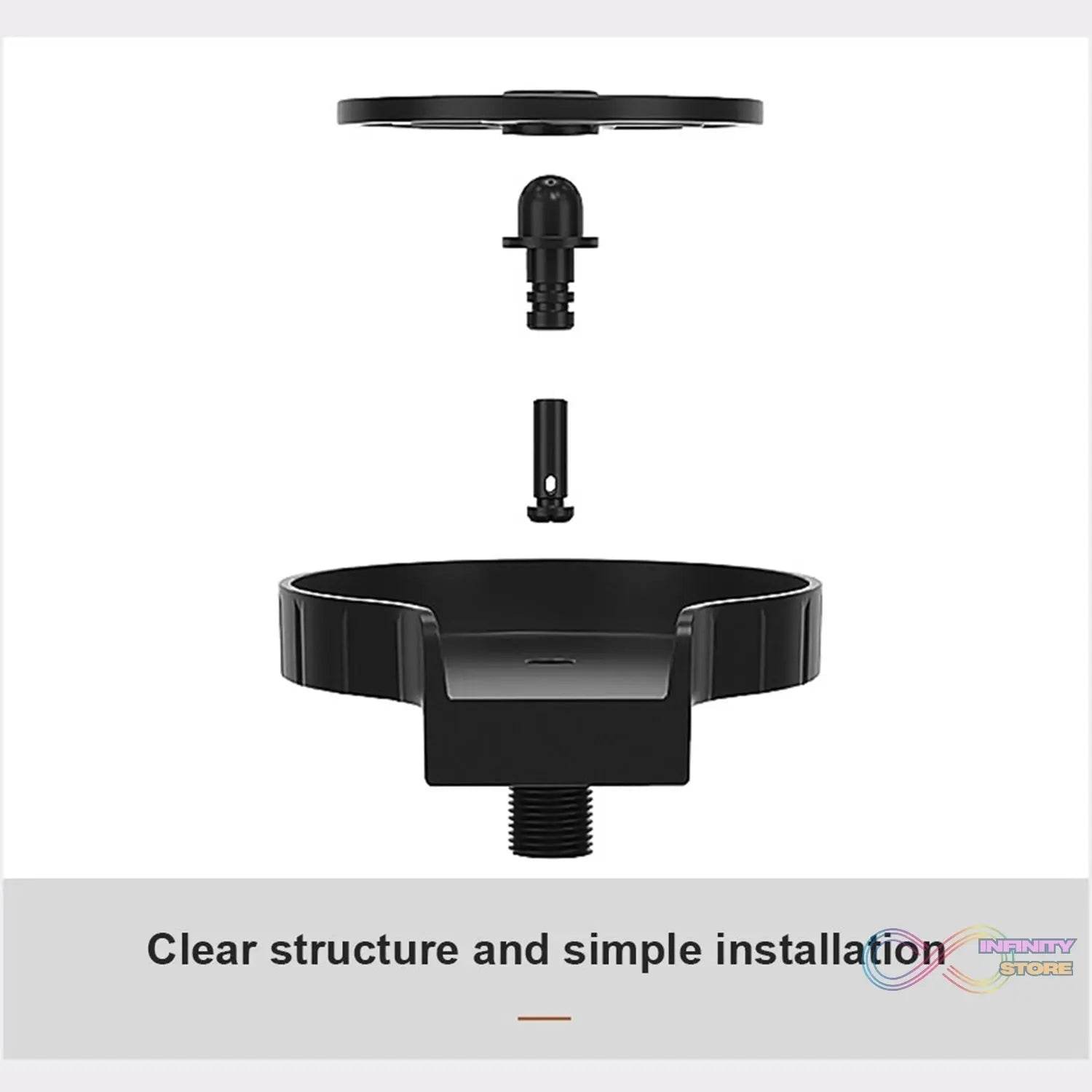 Automatic Cup Washer or Glass Rinser for Kitchen Sink, Black Kitchen Sink Cleaning Spray Cup Washer, Bar Glass Washer. - infinityexculsivestore.com