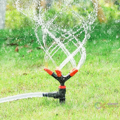 Automatic Garden Sprinkler 360 Degree Rotating Adjustable 5 Arm (1 Pc) - infinityexculsivestore.com