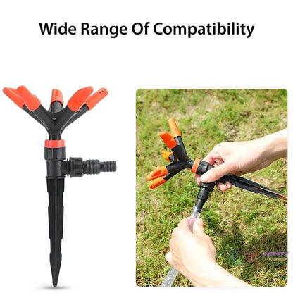 Automatic Garden Sprinkler 360 Degree Rotating Adjustable 5 Arm (1 Pc) - infinityexculsivestore.com
