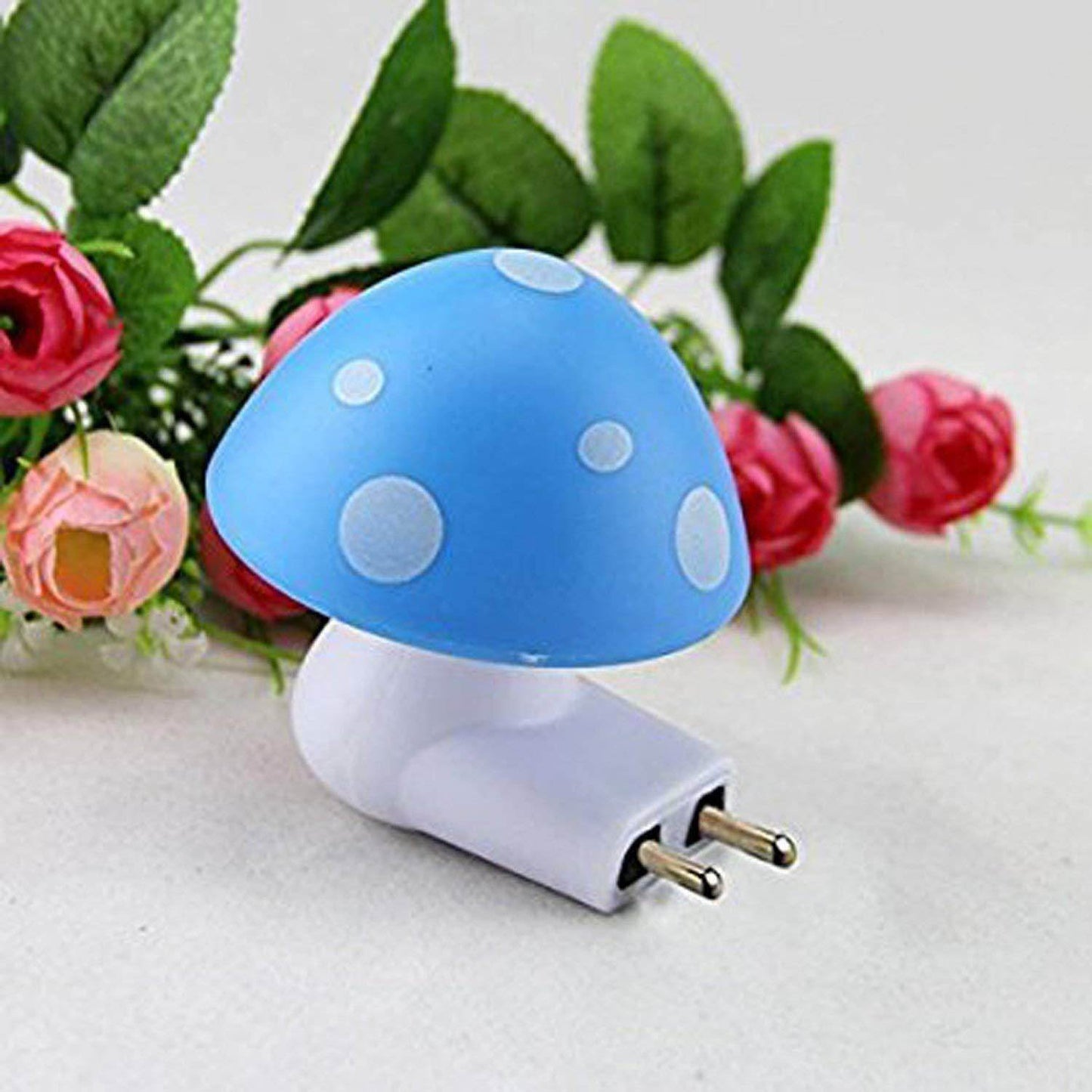 Automatic Night Sensor Mushroom Lamp (0.2 watt, Multicolour) - infinityexculsivestore.com