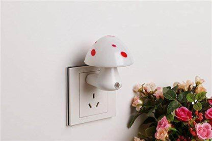 Automatic Night Sensor Mushroom Lamp (0.2 watt, Multicolour) - infinityexculsivestore.com
