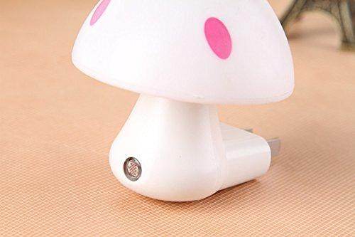 Automatic Night Sensor Mushroom Lamp (0.2 watt, Multicolour) - infinityexculsivestore.com