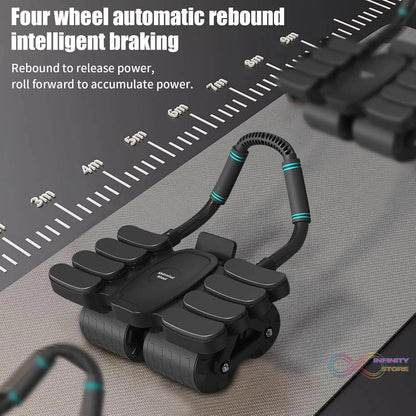 Automatic Rebound Abdominal Wheel with 8 Elbow Supports (1 Pc) - infinityexculsivestore.com