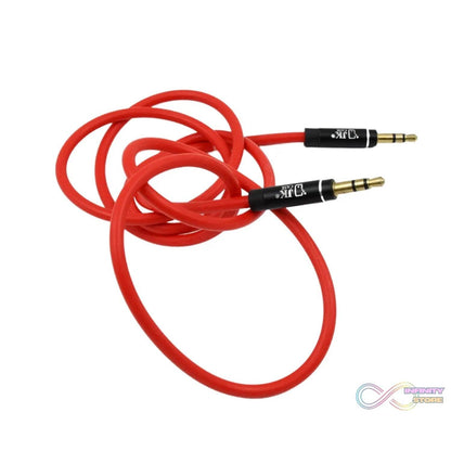 Aux Cable 3.5mm gold-plated Pin for Mobile and Tablet Home, Car (1 Pc / 1000MM) - infinityexculsivestore.com