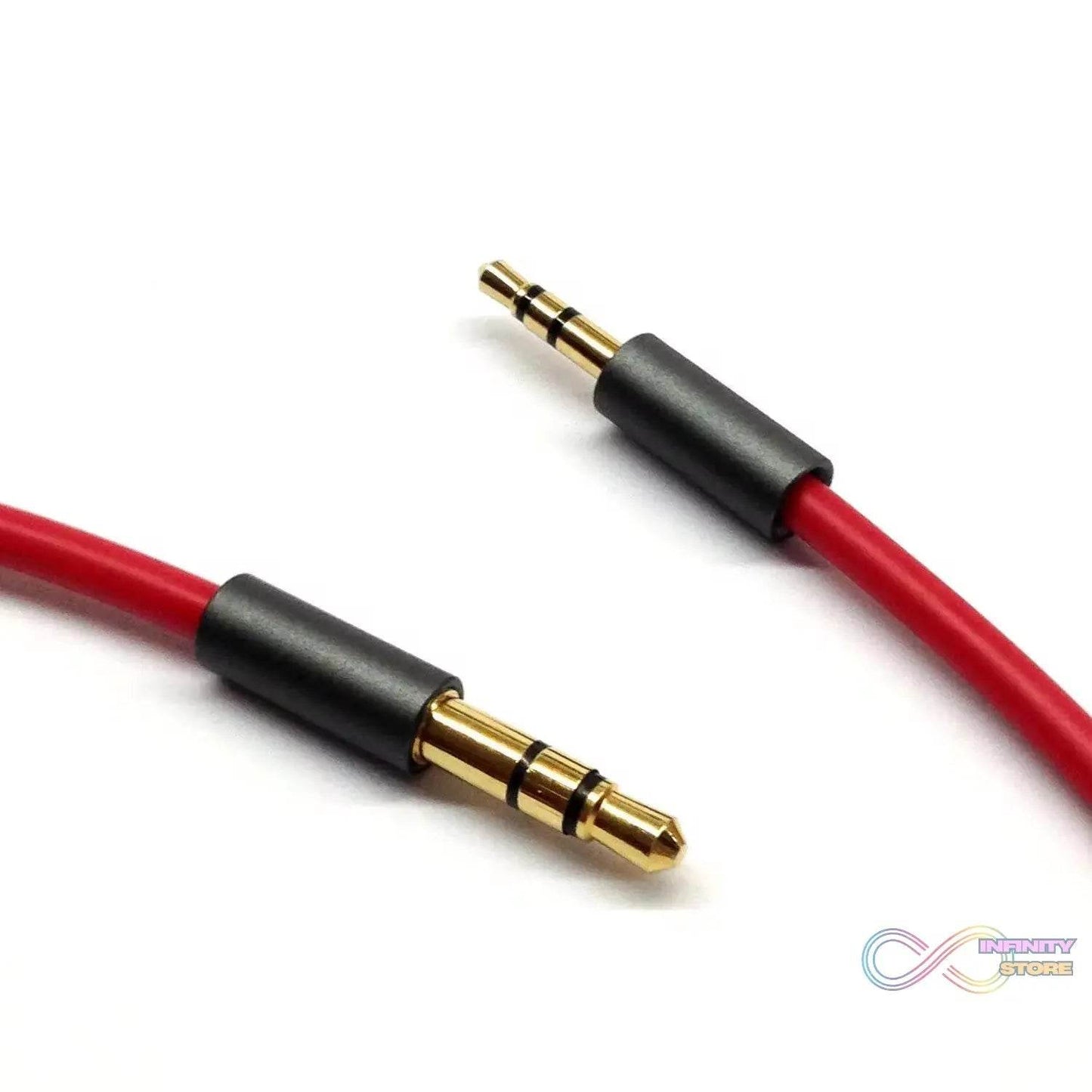 Aux Cable 3.5mm gold-plated Pin for Mobile and Tablet Home, Car (1 Pc / 1000MM) - infinityexculsivestore.com