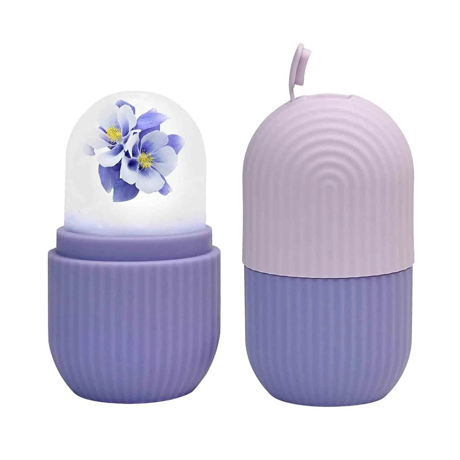 BEAUTY ICE ROLLER FOR FACE MASSAGER & EYE REUSABLE FACE ROLLERS FACIAL ROLLER ( Purple Color) - infinityexculsivestore.com