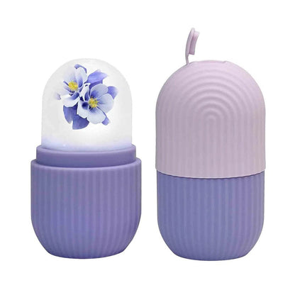 BEAUTY ICE ROLLER FOR FACE MASSAGER & EYE REUSABLE FACE ROLLERS FACIAL ROLLER ( Purple Color) - infinityexculsivestore.com