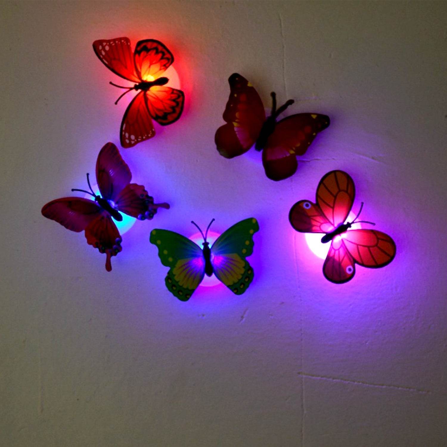 BUTTERFLY 3D NIGHT LAMP COMES WITH 3D ILLUSION DESIGN SUITABLE FOR DRAWING ROOM, LOBBY. (Pack Of 50) - infinityexculsivestore.com