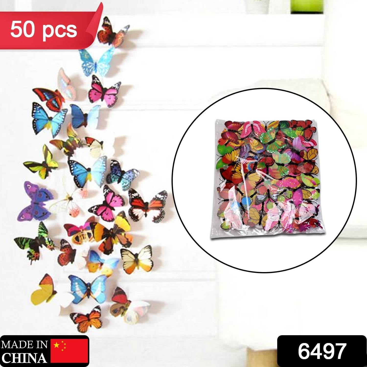 BUTTERFLY 3D NIGHT LAMP COMES WITH 3D ILLUSION DESIGN SUITABLE FOR DRAWING ROOM, LOBBY. (Pack Of 50) - infinityexculsivestore.com