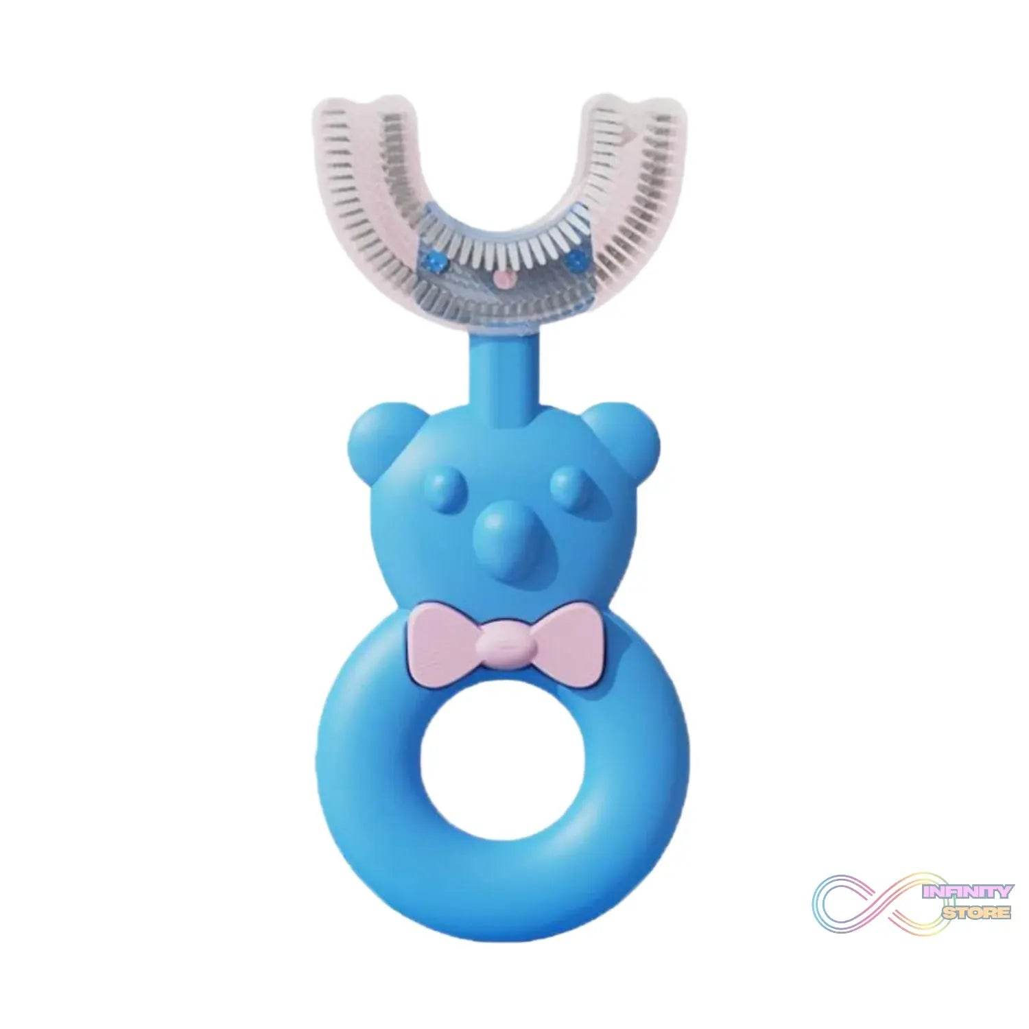 Baby Bear U-shaped Toothbrush Silicone Brush Head (1 Pc) - infinityexculsivestore.com