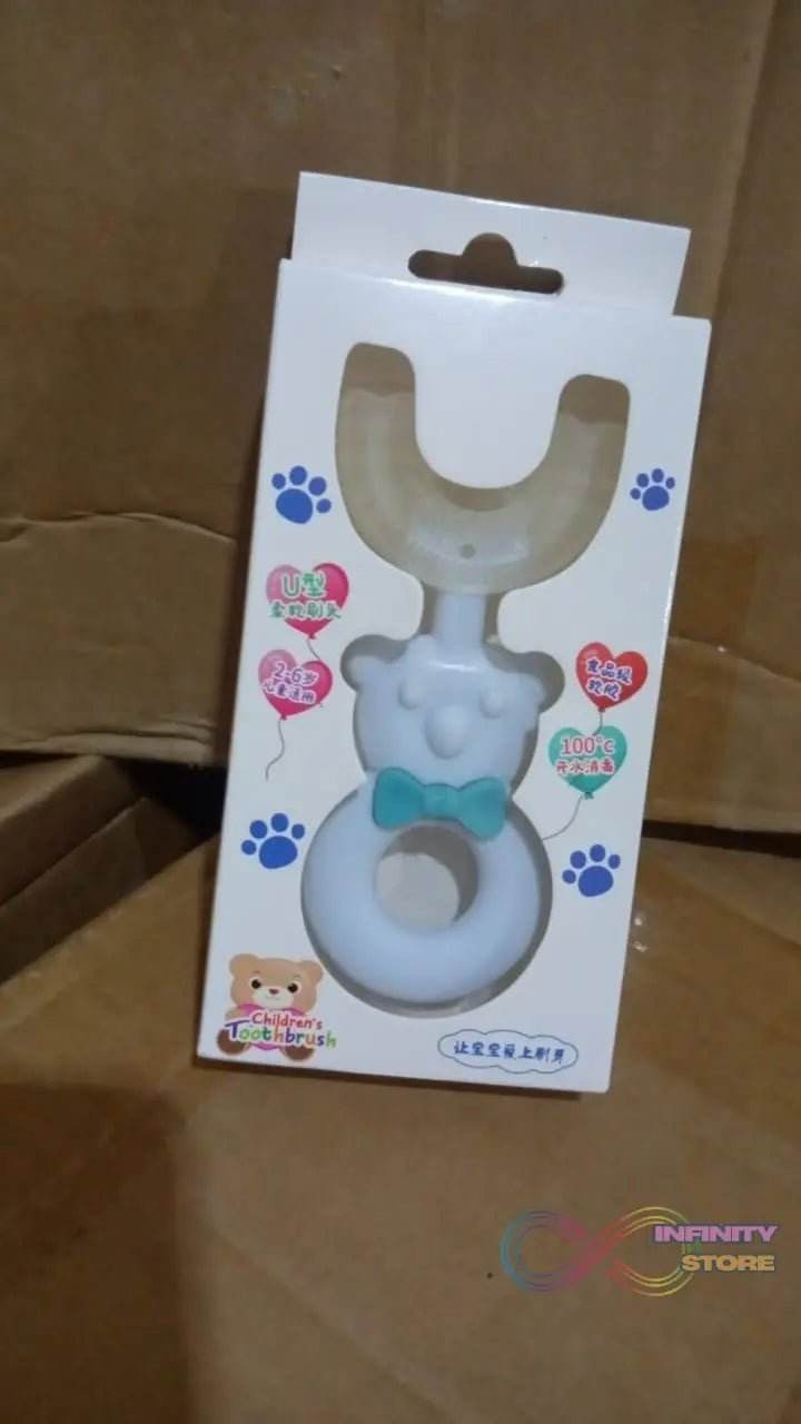 Baby Bear U-shaped Toothbrush Silicone Brush Head (1 Pc) - infinityexculsivestore.com
