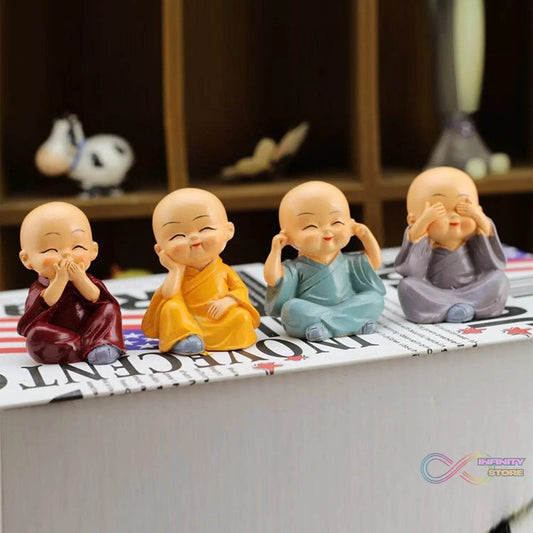 Baby Buddha 4Pc and show piece used for house, office and official decorations etc. - infinityexculsivestore.com