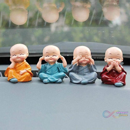 Baby Buddha 4Pc and show piece used for house, office and official decorations etc. - infinityexculsivestore.com