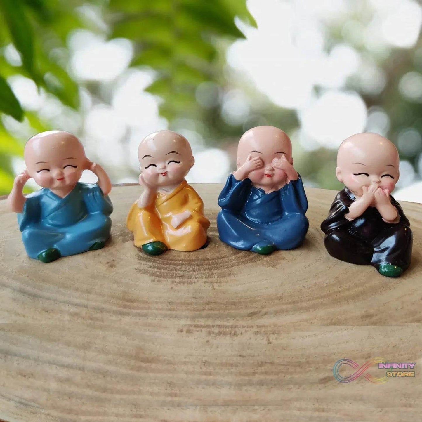 Baby Buddha 4Pc and show piece used for house, office and official decorations etc. - infinityexculsivestore.com