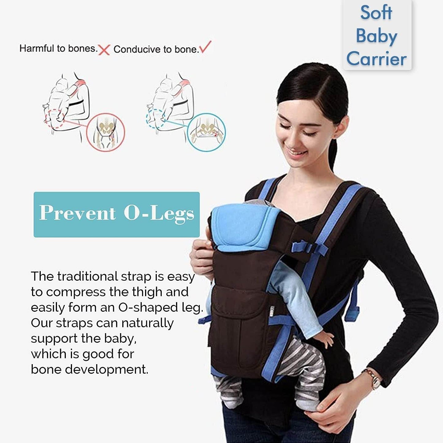 Baby Carrier Bag / Baby Holder Carrier with Four Modes of Use, Adjustable Sling and Easy to Use Design - infinityexculsivestore.com
