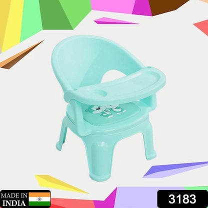 Baby Chair, with Tray Strong and Durable Plastic Chair for Kids/Plastic School Study Chair/Feeding Chair for Kids, Portable High Chair for Kids - infinityexculsivestore.com