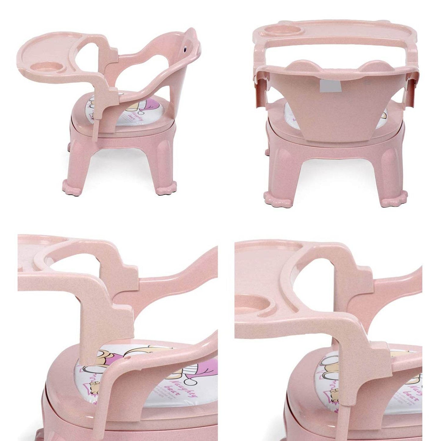 Baby Chair, with Tray Strong and Durable Plastic Chair for Kids/Plastic School Study Chair/Feeding Chair for Kids, Portable High Chair for Kids - infinityexculsivestore.com