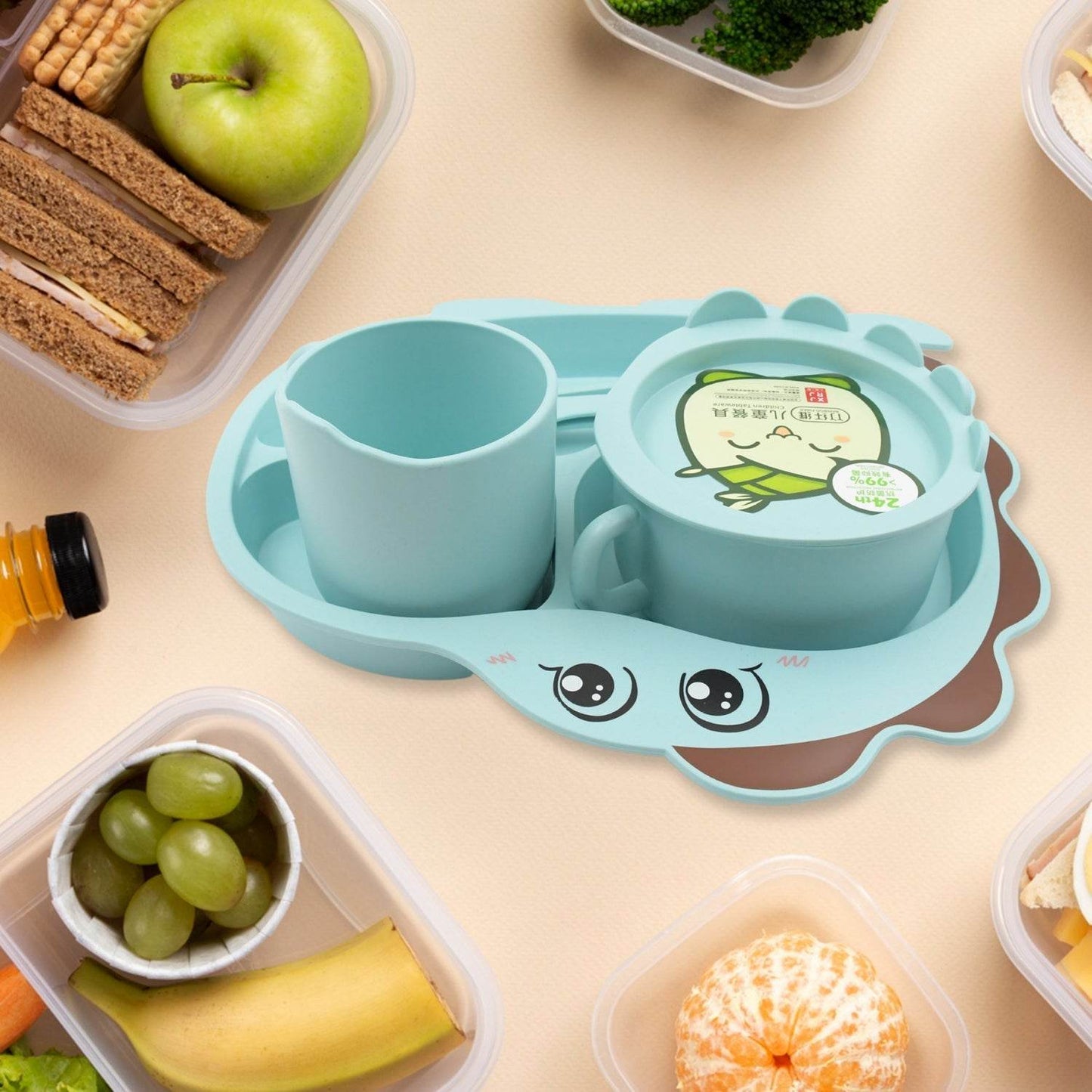 Baby Feeding Set For Kids And Toddlers (7 pcs set) - infinityexculsivestore.com